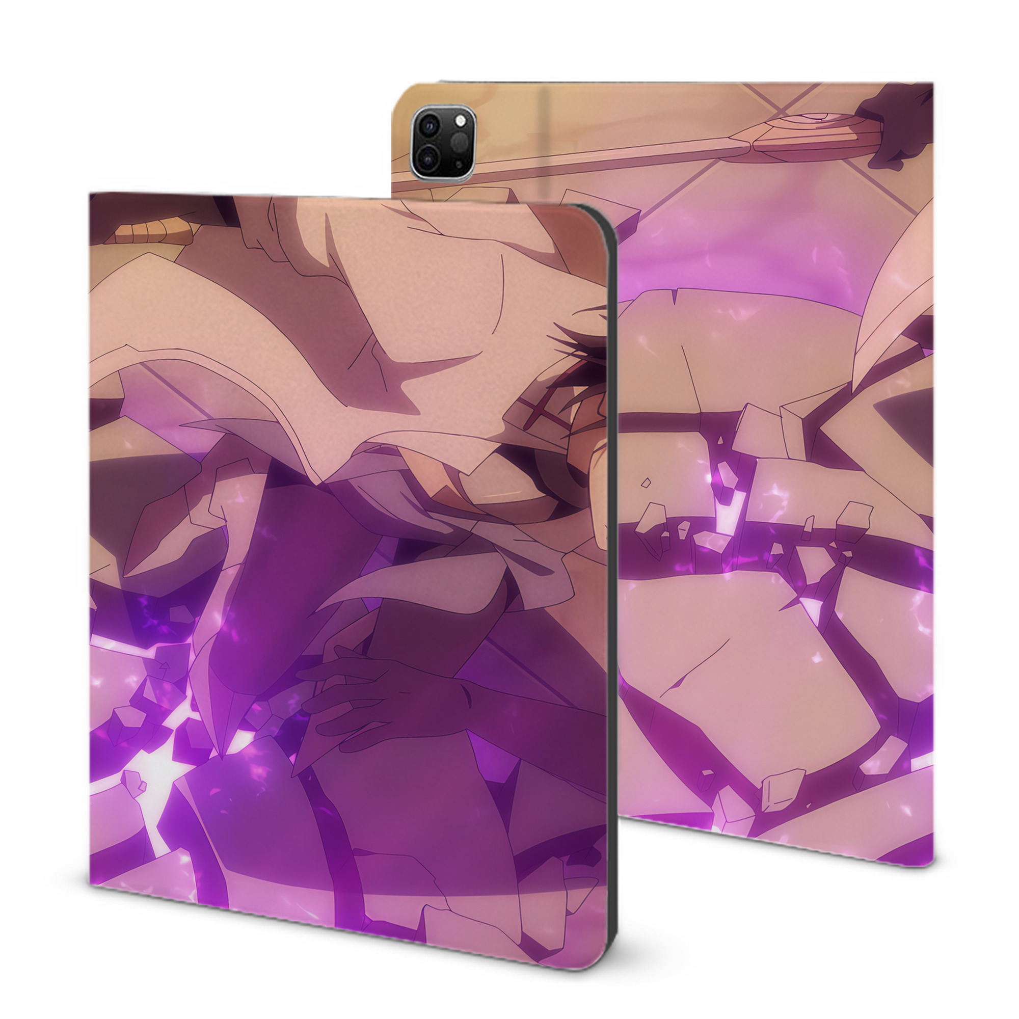 （画像用） 転スラ Regarding Reincarnated to Slime IPad ケース ブック型 PUレザー TPU 耐衝撃 軽量 薄型 ペン収納なし 全面保護 IPad 各モデル対応
